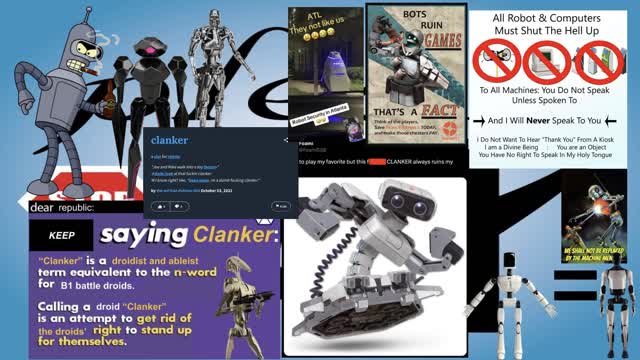 I HATE CLANKERS!!! (Coming out as robophobic)