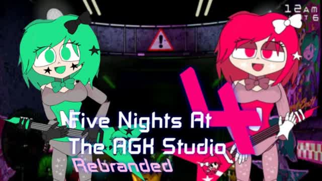 FIVE NIGHTS AT AGK STUDIO REBRANDED 4-FNAF PARODY