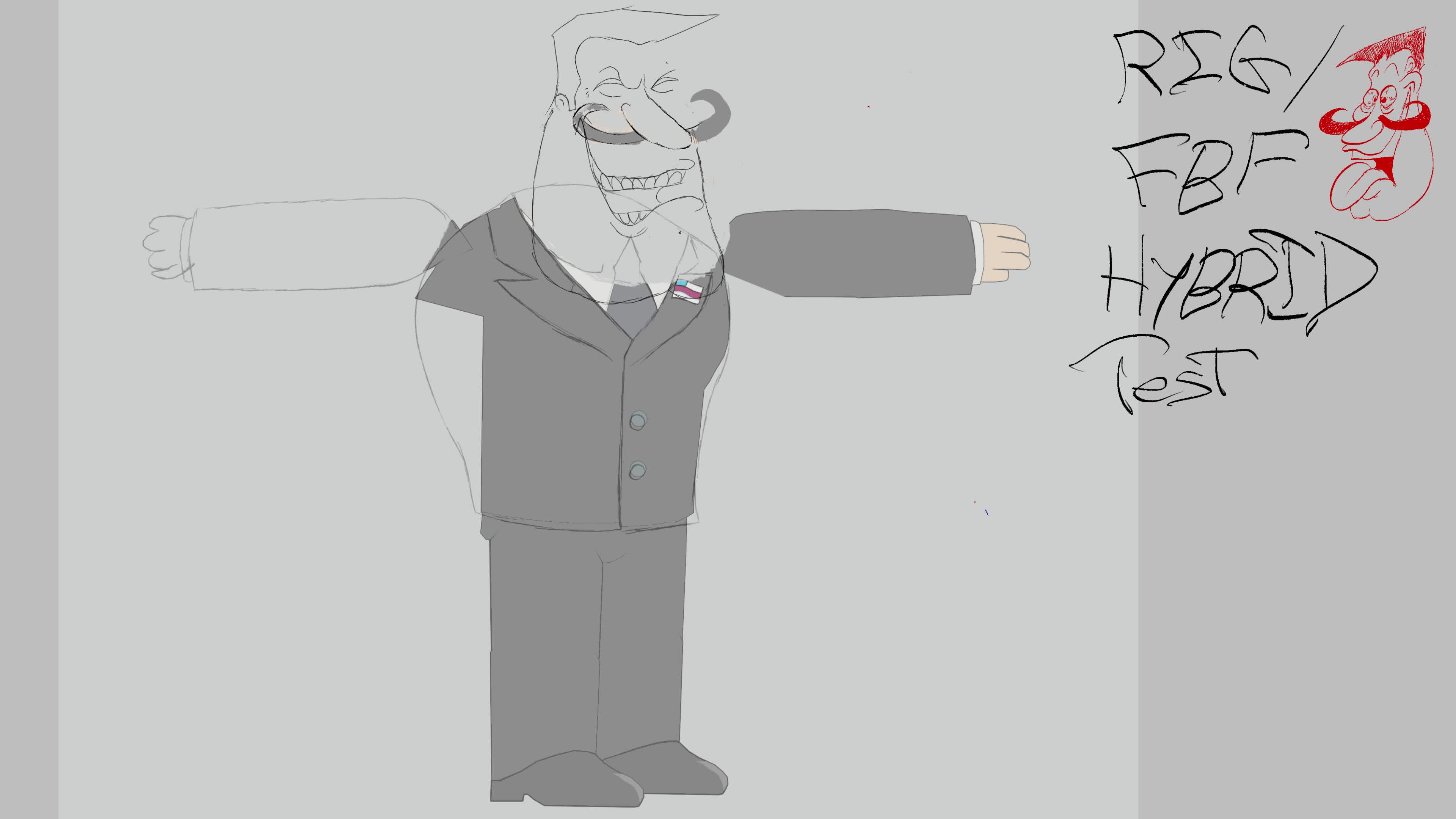 Adventure Man Half Rig Lip Sync Test