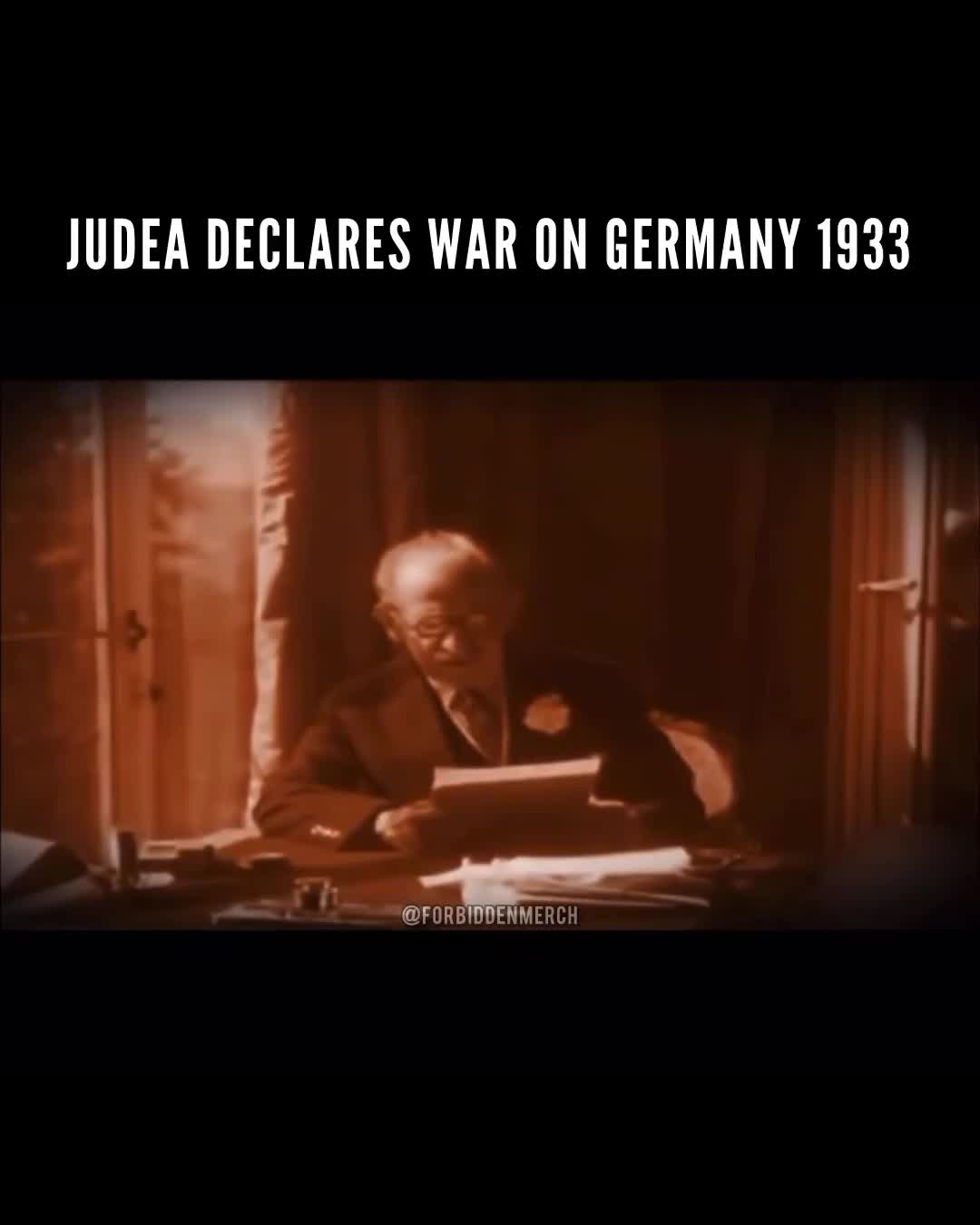 There was an article in 1933 that said, “JUDEA DECLARES WAR ON GERMANY. There was an article in 1933 that said, “JUDEA DECLARES WAR ON GERMANY.