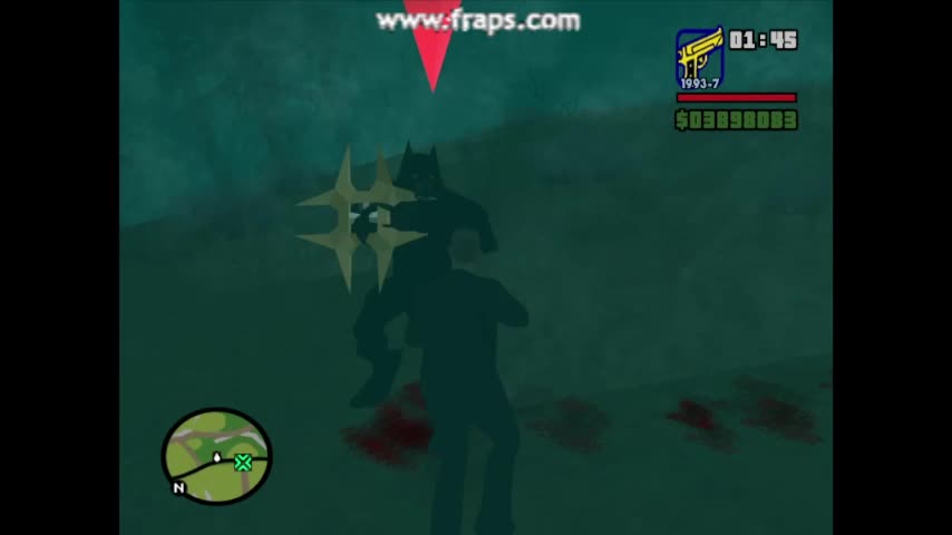 SCARY WEREWOLF IN GTA SAN ANDREAS