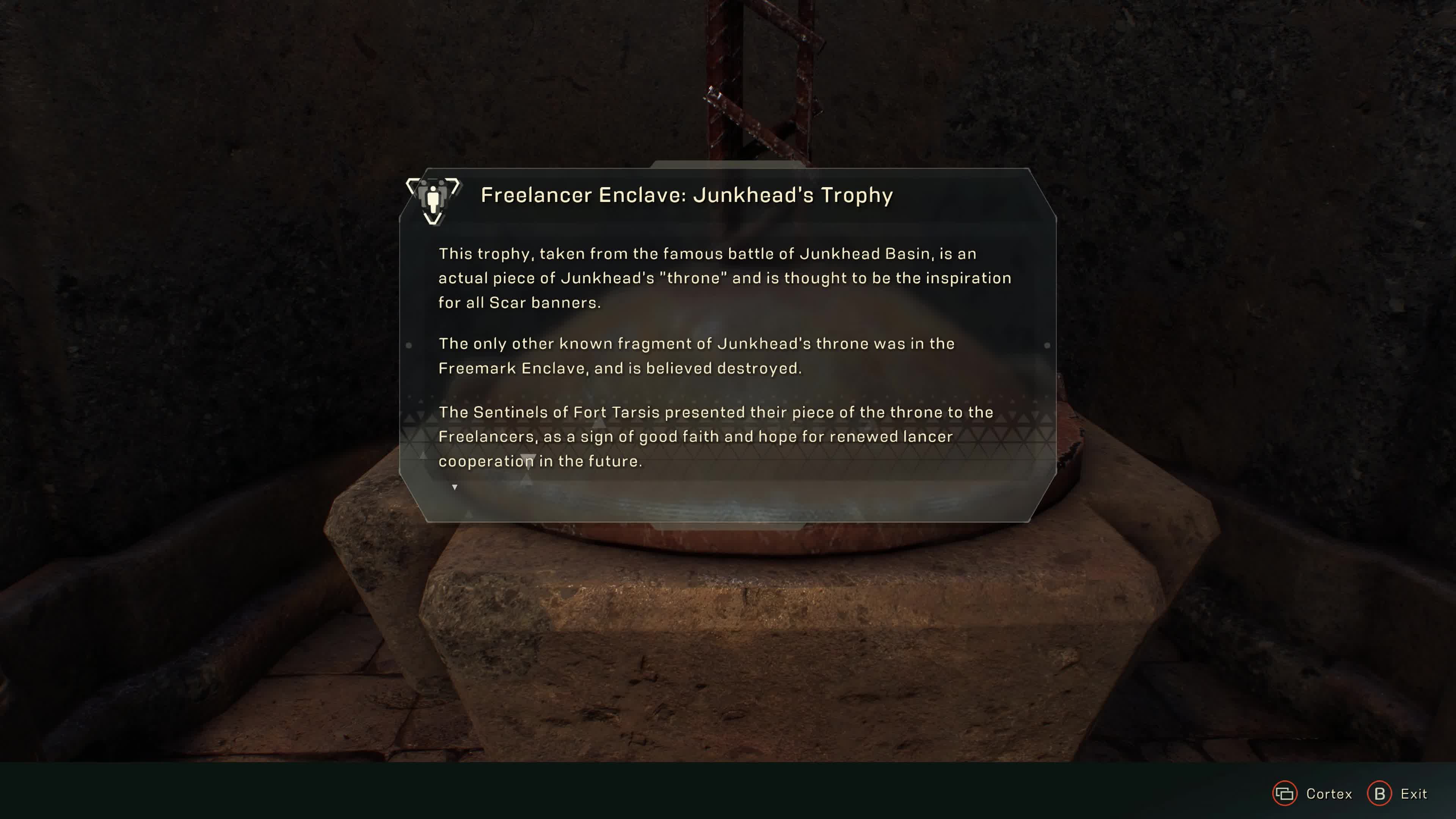 Freelancer Enclave: Junkhead's Trophy Freelancer Enclave: Junkhead's Trophy