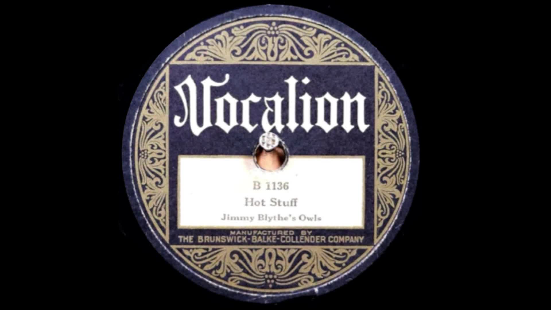 ‘Hot Stuff’ - Jimmy Blythe's Owls (Johnny Dodds) (1928)