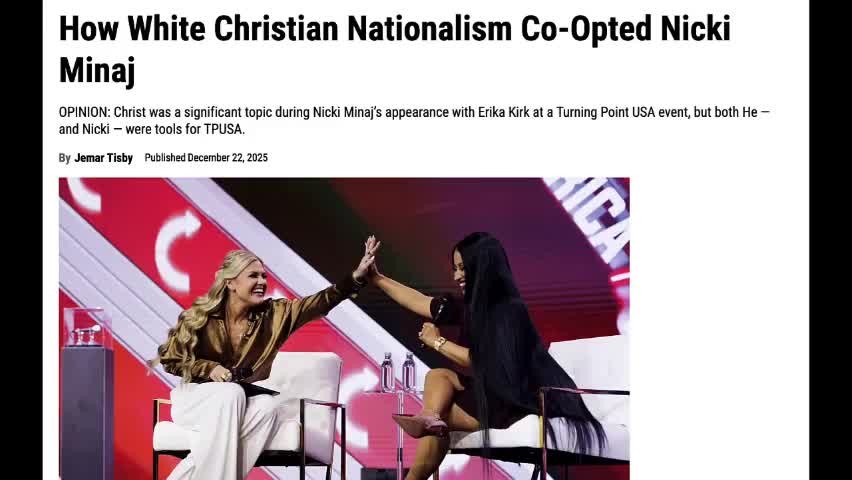 DEN OF DEMONS! NICKI MINAJ JOINS MAGA PROVING HOW EASY IT IS FOR SATAN TO DECEIVE CHRISTIANS!