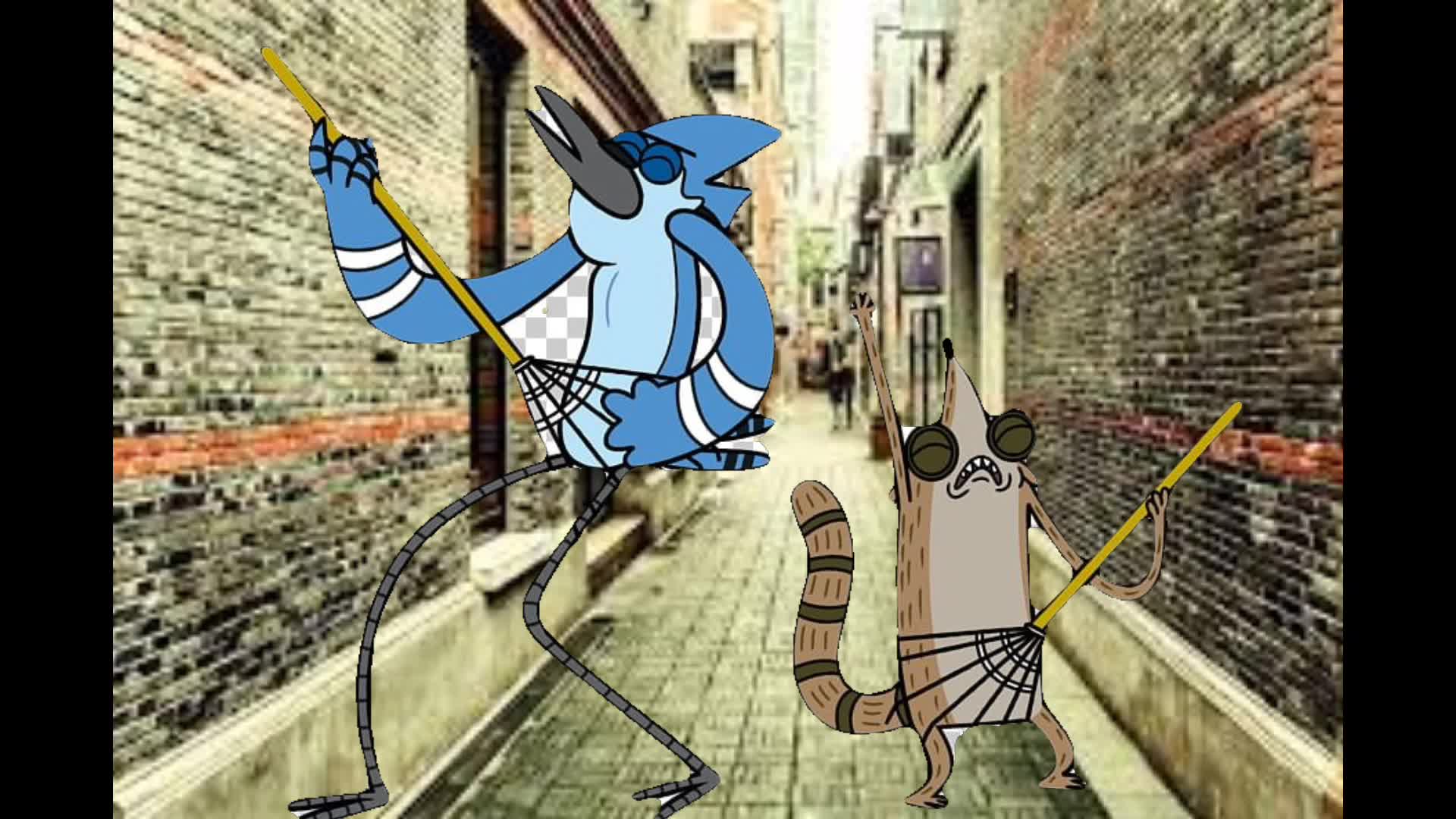 Negros De Mierda Cover IA Mordecai Y Rigby