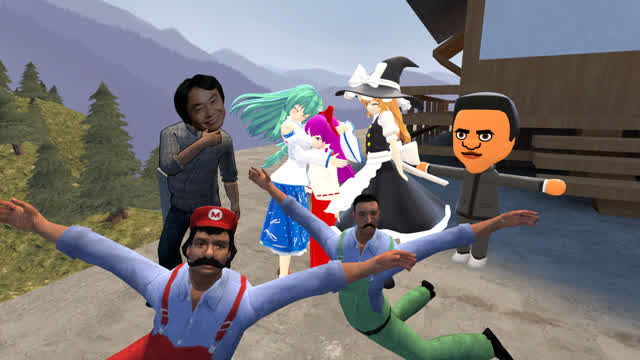 [Touhou GMOD] Sanae invites friends over!