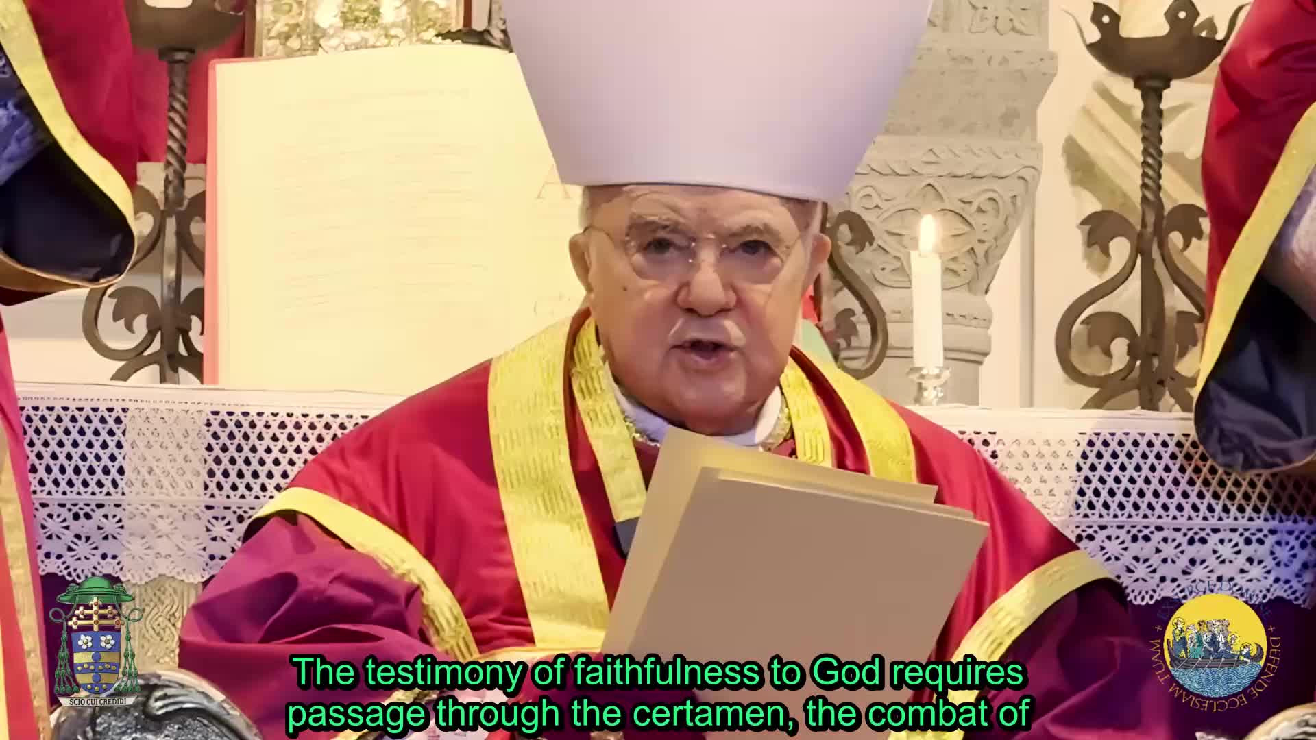 Mons. Carlo Maria Viganò Qui legit intelligat Homily on the first Sunday of Advent