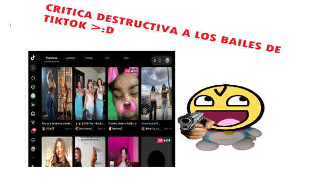critica destructiva a los bailes en tiktok >:( critica destructiva a los bailes en tiktok >:(