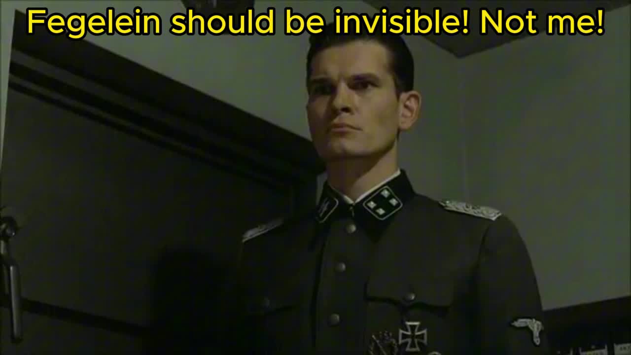 Hitler is informed he is invisible