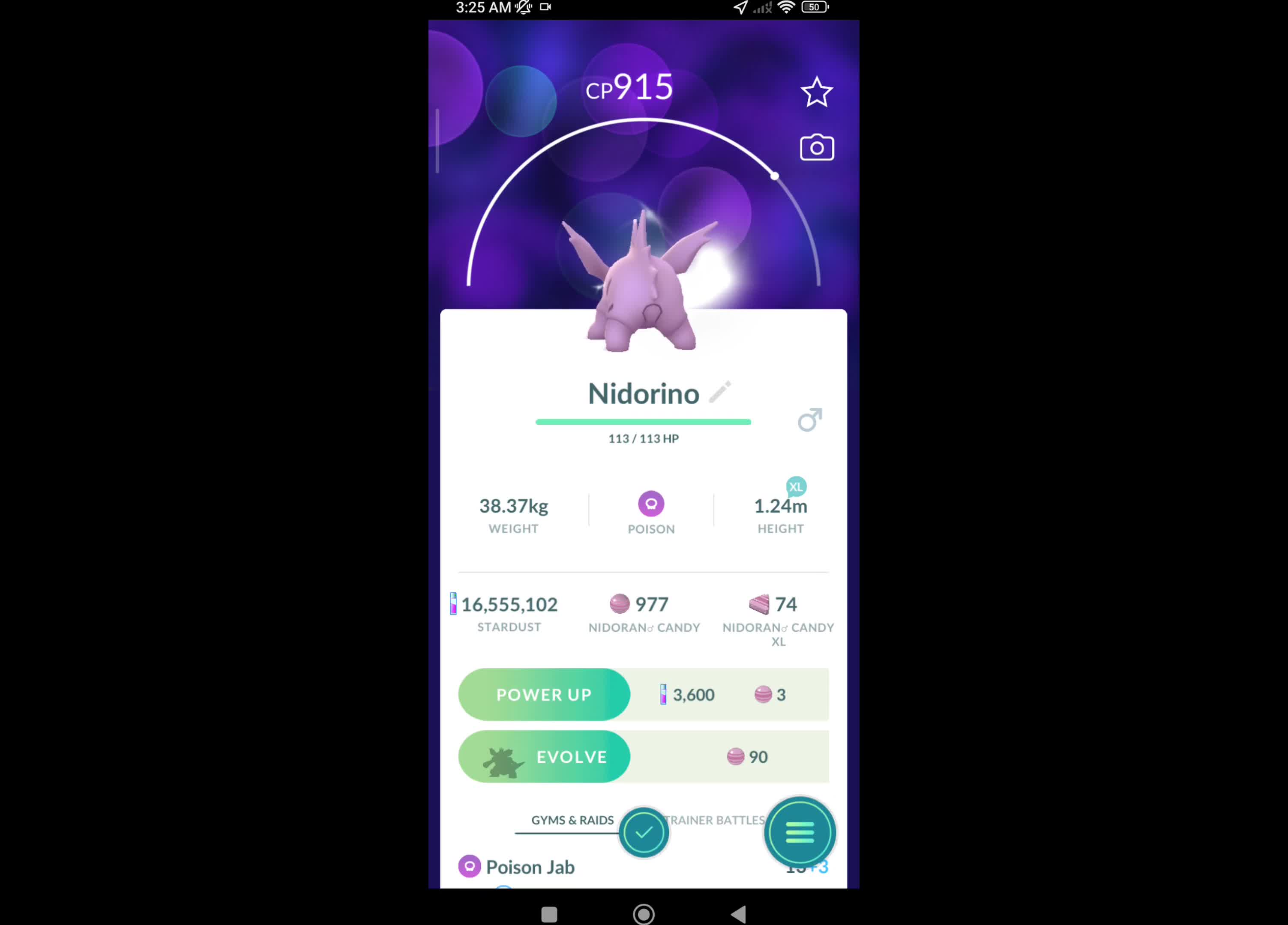 Pokémon GO-Purifying Shadow Nidorino