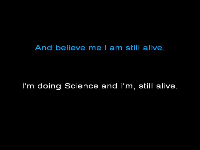 Portal Still Alive with lyrics