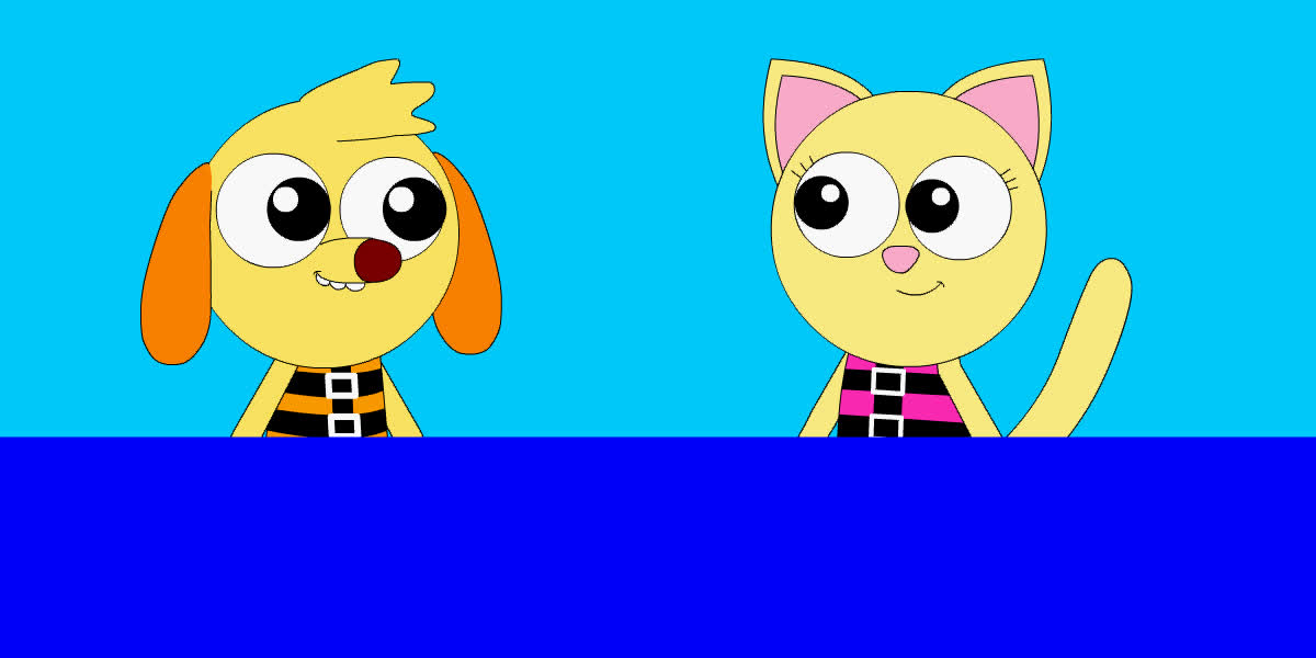 Olie and Mina canoeing