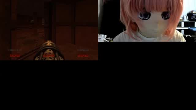 Amy playing Doom 64