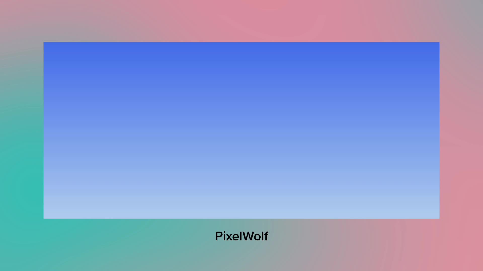 PixelWolf intro