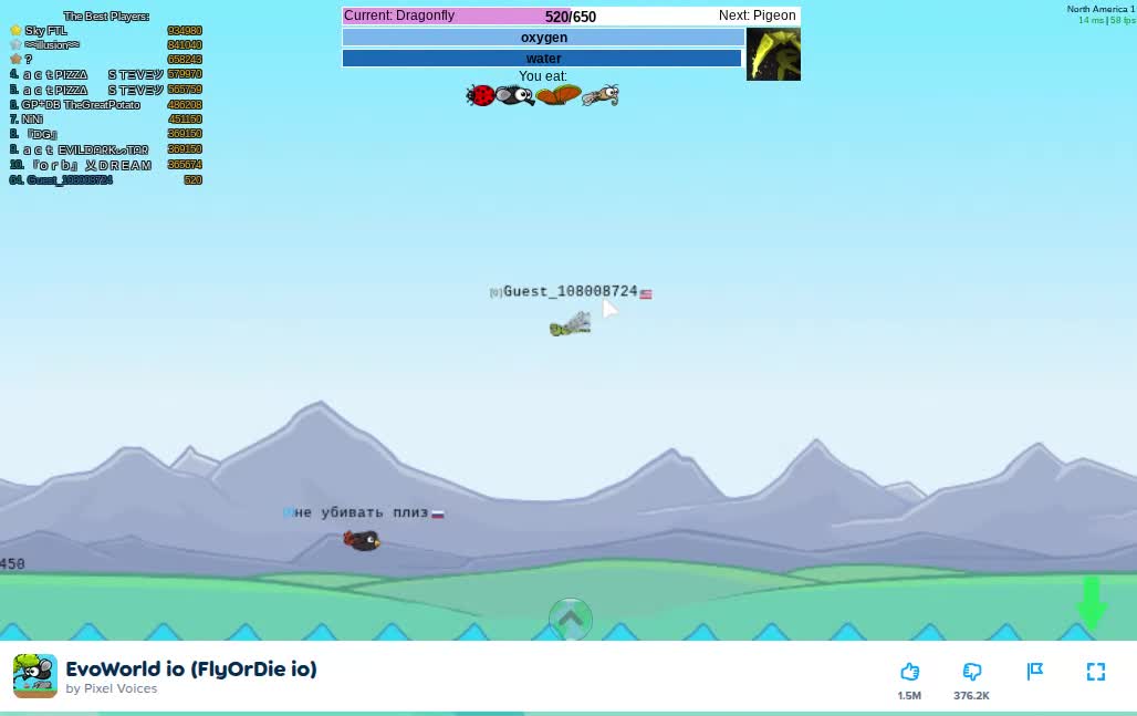 Playing EvoWorld.Io on Poki by Pixel Voices