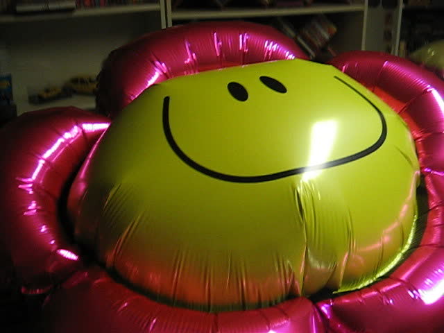 Smily Flower Mylar Balloon
