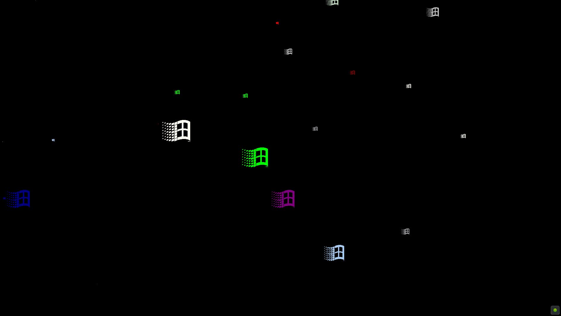 Flying Windows Screensaver