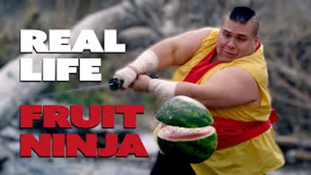 FRUIT NINJA IN REAL LIFE TO DUBSTEP!