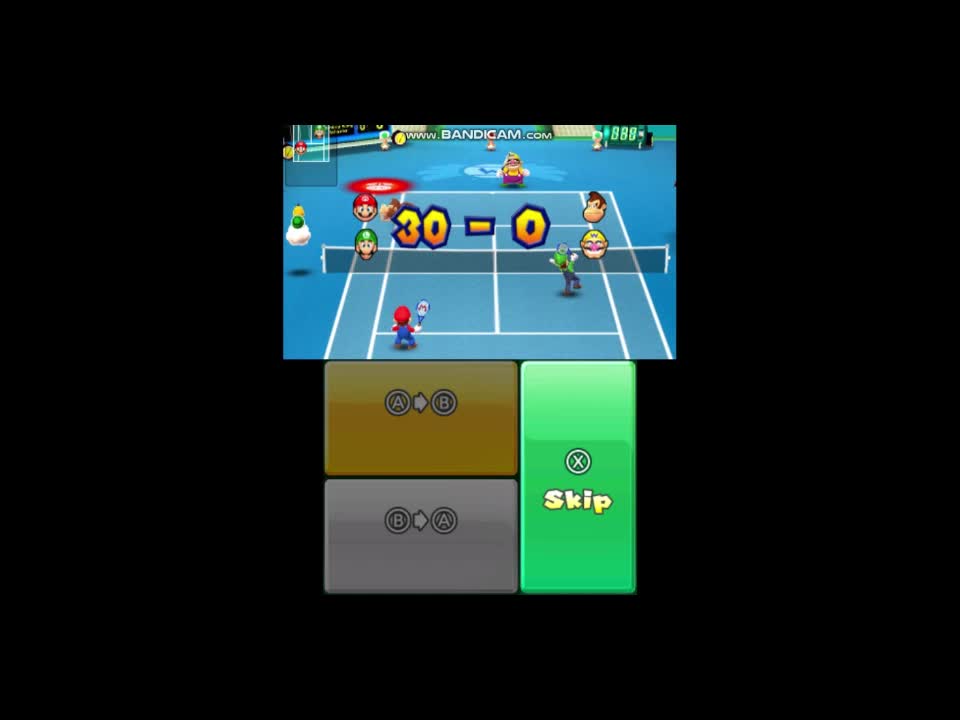 mario tennis open 3ds gameplay!! mario tennis open 3ds gameplay!!