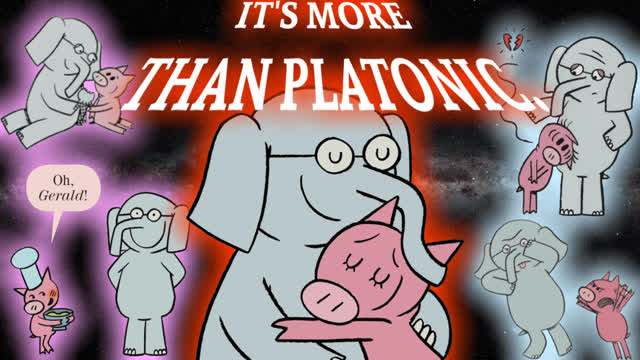 Gerald and Piggie being friends in love for 23 minutes and 52 seconds