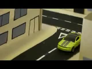stop motion car chase