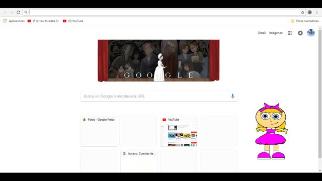 Blossom littlegirl going to tiny on google chrome