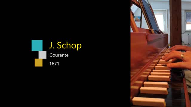 J. Schop: Courante (1671)