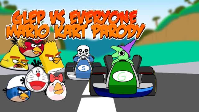 GLEP VS EVERYONE MARIO KART PARODY