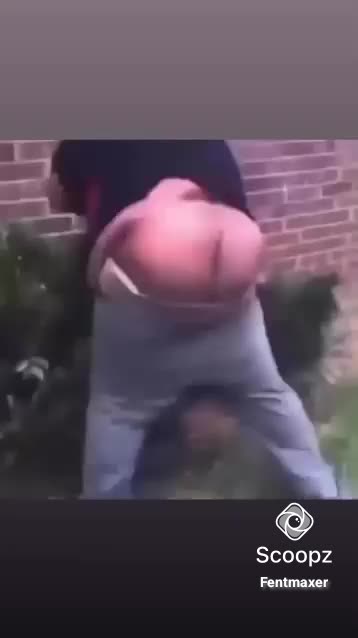 2 fat asses fight and one gets pantsed