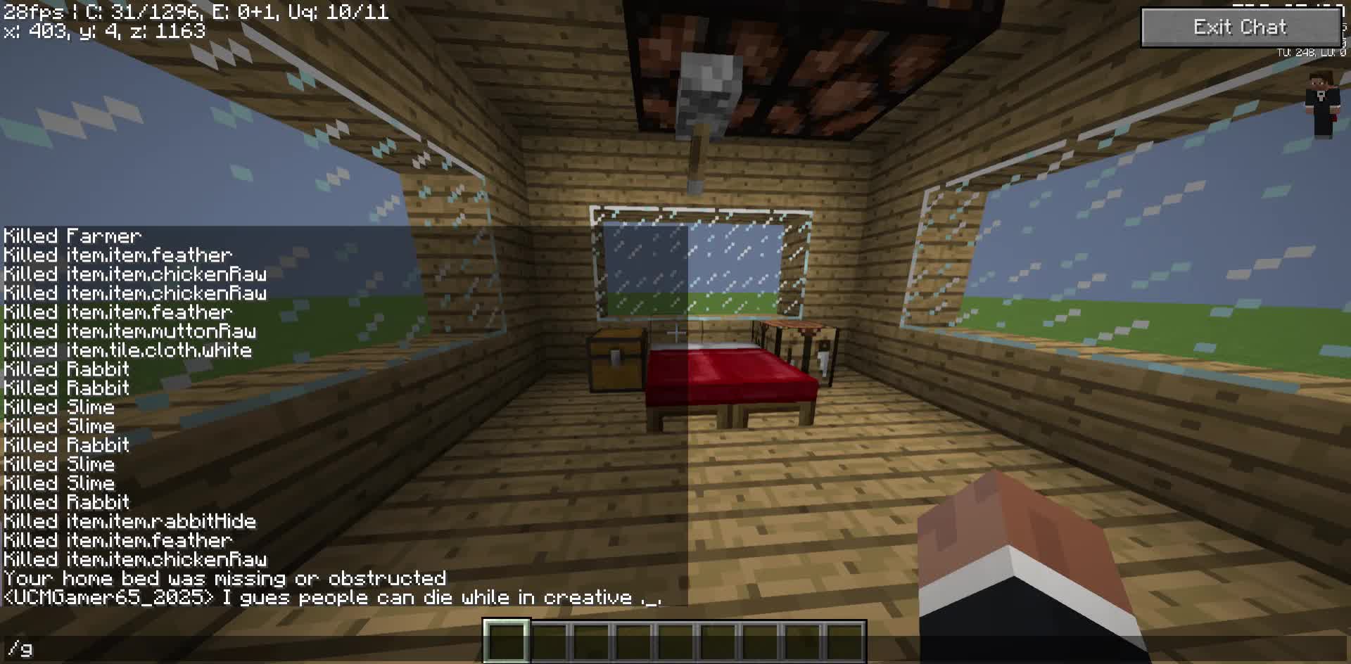Me on EagleCraft with a house I built