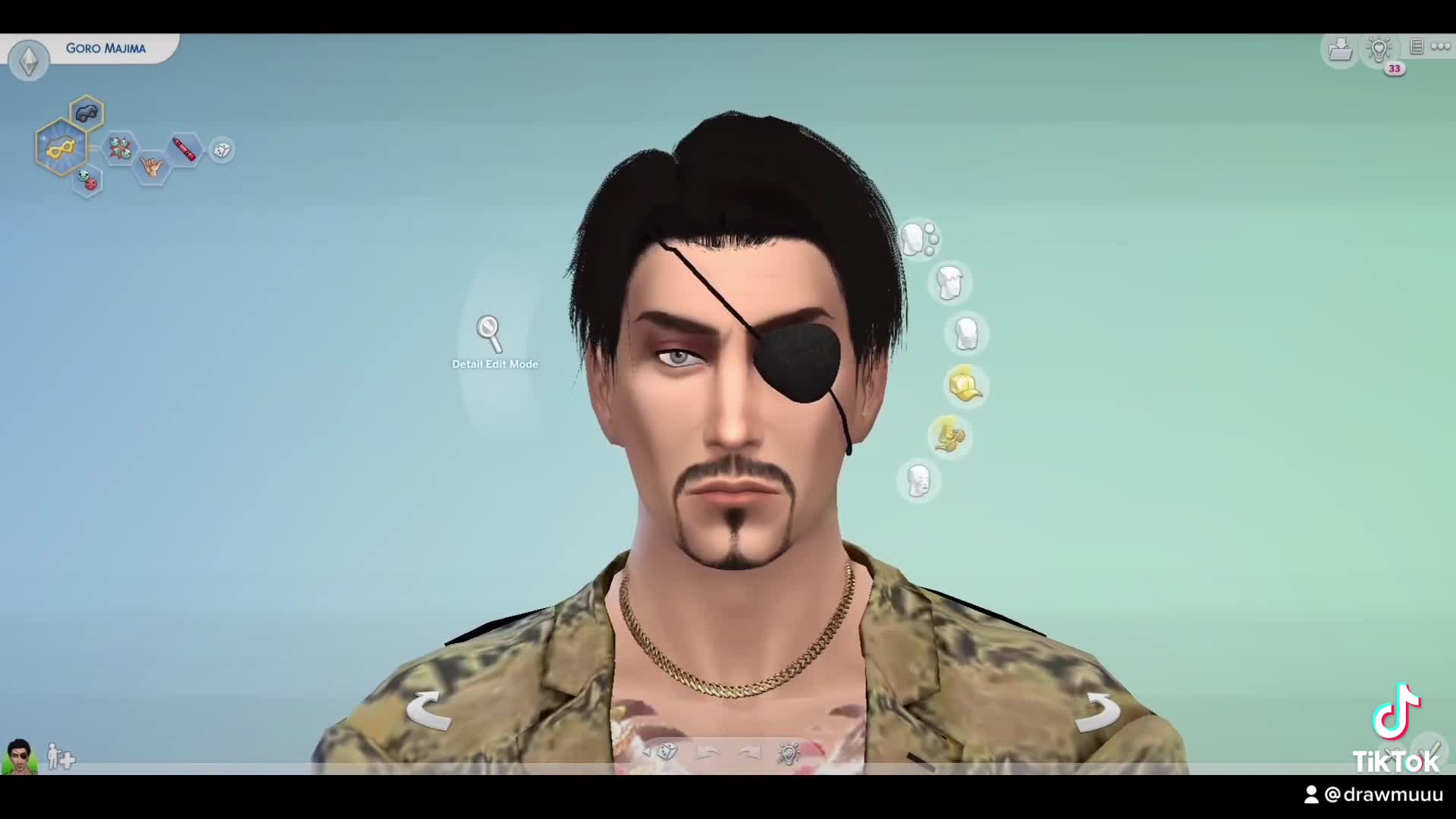 Majima in the Sims 4