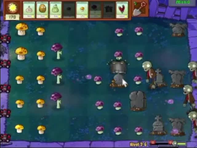Plantas contra zombies - nivel 2-6 av 2