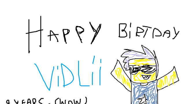 Happy birtday vidlii!