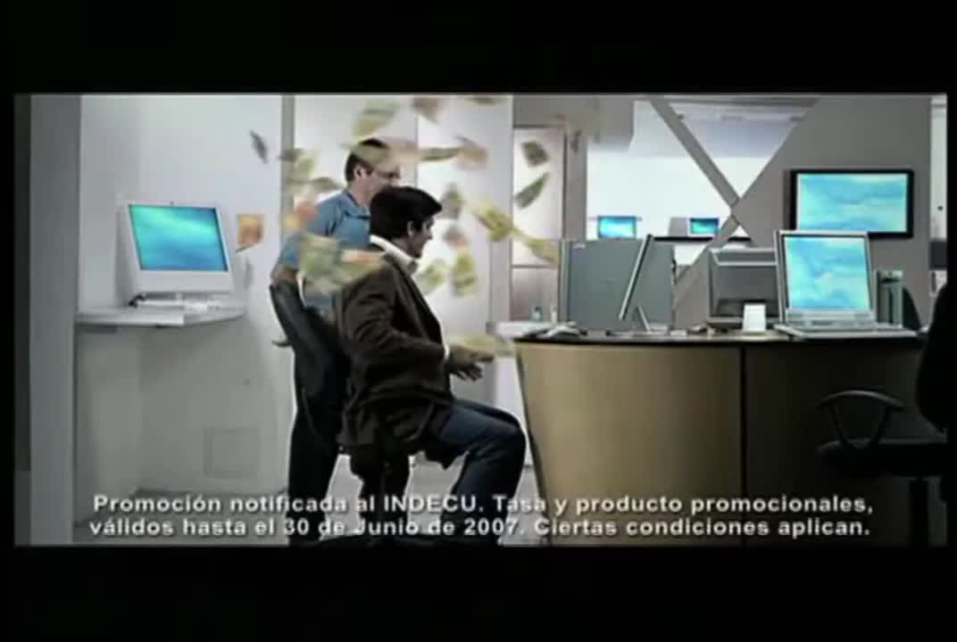Comercial Banco Mercantil Préstame Computadora 2007