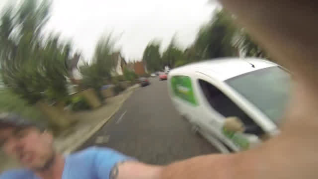 Van Driver Attacks Innocent Cyclist