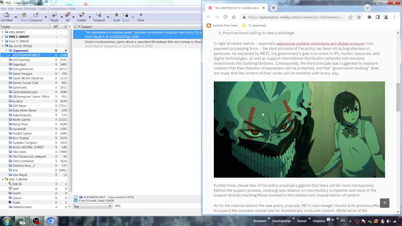 VNS: Just The News – Japan's Dominance Needs To Be Secured (November 5, 2025)