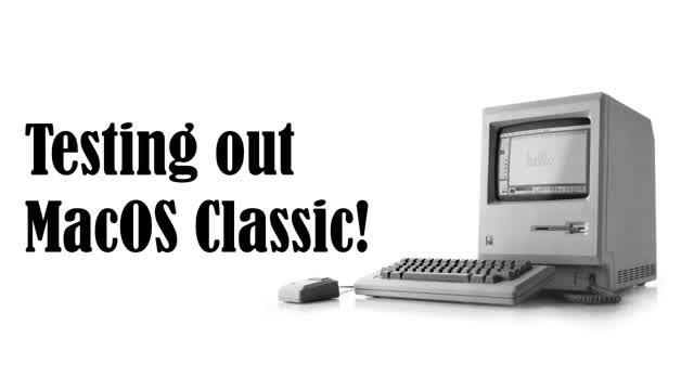 Testing out MacOS Classic on InfiniteMac