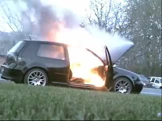 GTI Up In Flames