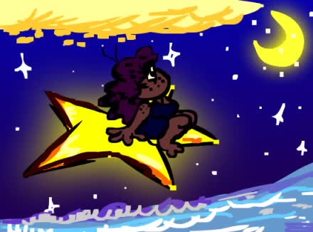 Falling into the stary waters