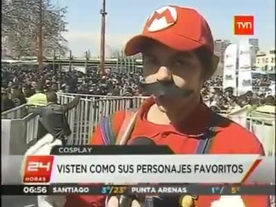 Estaba esperando el festigame para venir vestido de mario Estaba esperando el festigame para venir vestido de mario