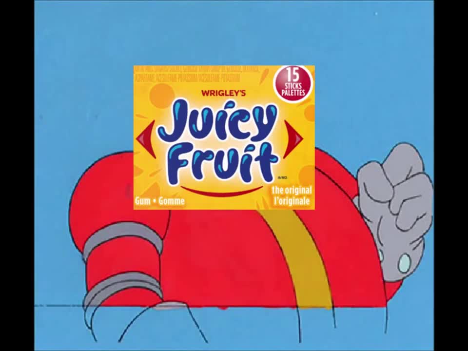 THIS VIDEO CONTAINS JUICY FRUIT AD
