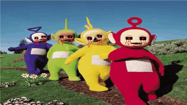 jugando el juego de los teletubbies malignos jugando el juego de los teletubbies malignos