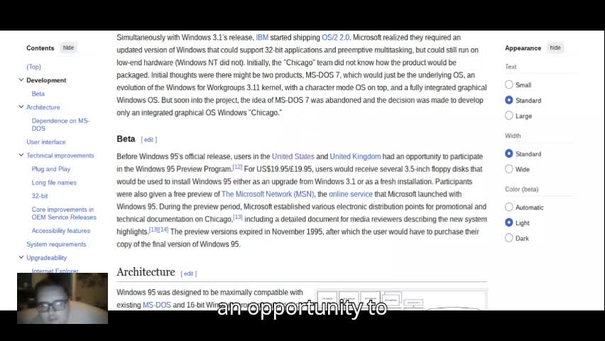 windows 95 overview