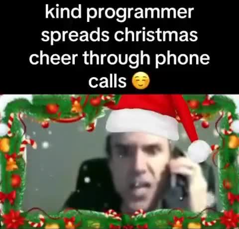 kind programmer spreads christmas cheer