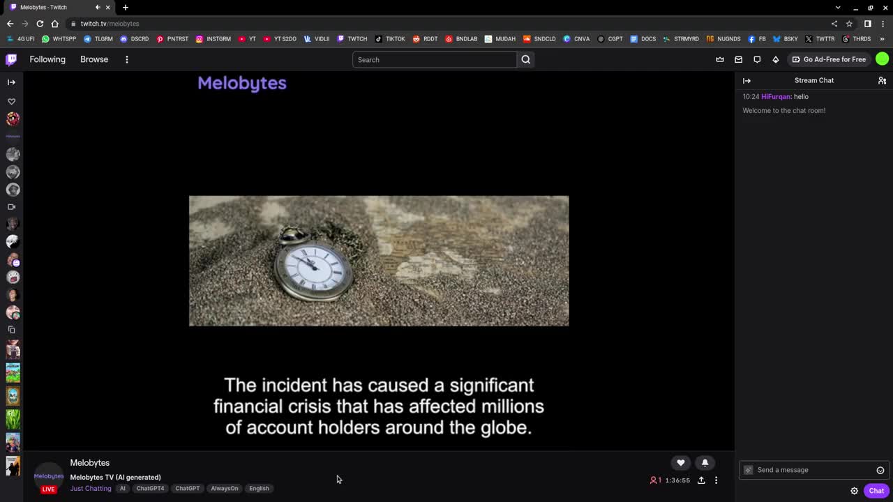 watching a "creepy" AI live stream i found today