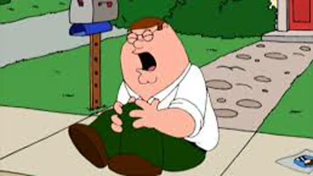 Peter falls and hurts his knee