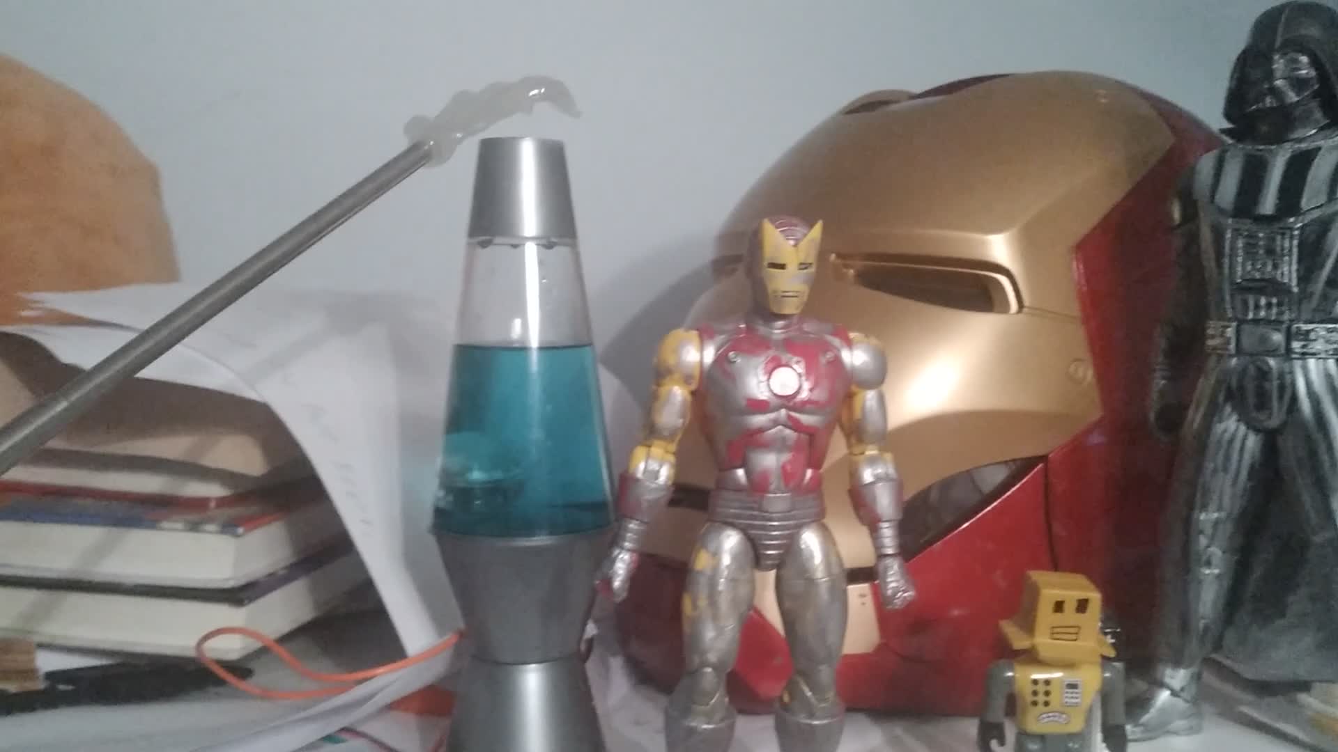 Petting a Lava Lamp with a Skeleton Hand