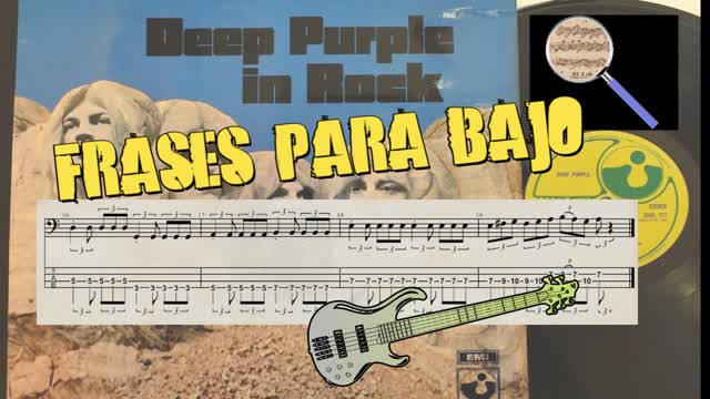 Acompañamiento para bajos - Riffs de Deep Purple in Rock