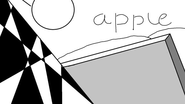 apple falling on someone