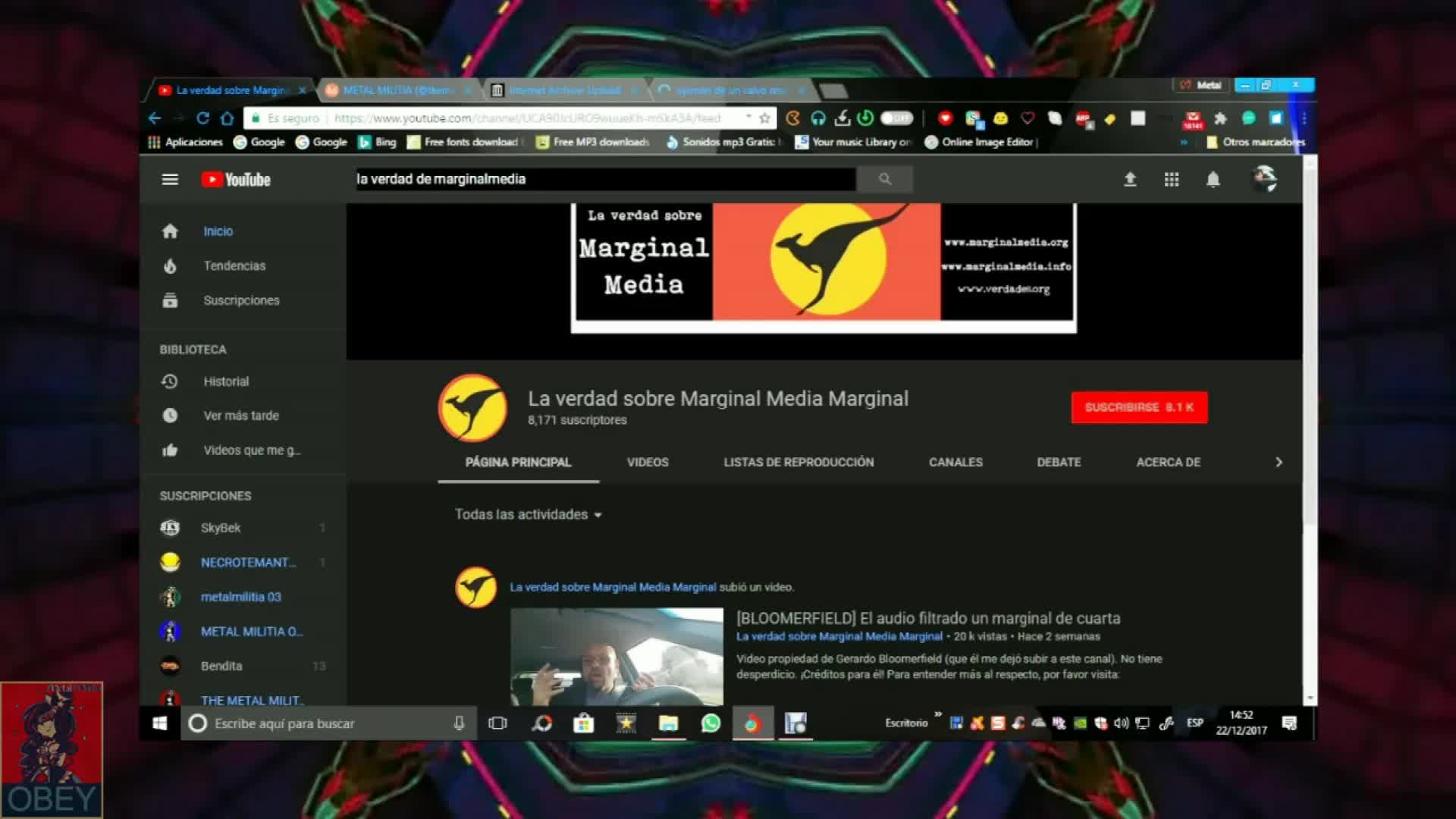 Dentro del tercer canal muerto de Dross.